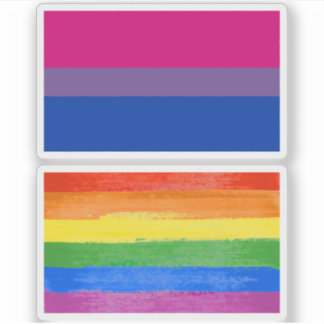 Bisexual Pride Flag Sticker