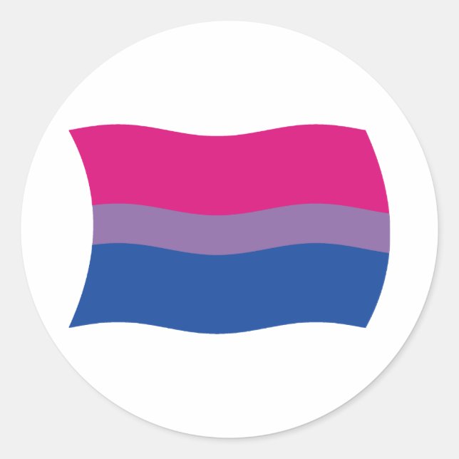 Bisexual Pride Flag Sticker (Front)