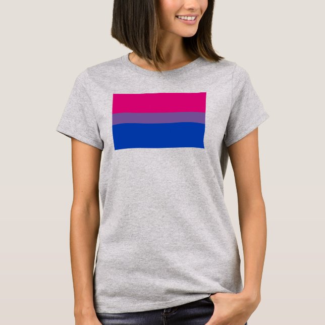 Bisexual Pride Flag T-Shirt (Front)