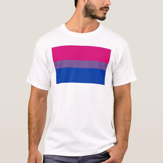 Bisexual Pride Flag T-Shirt (Front)