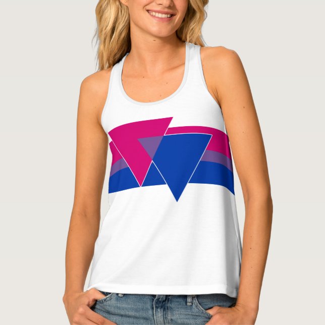 Bisexual Pride Flag Tank Top (Front)