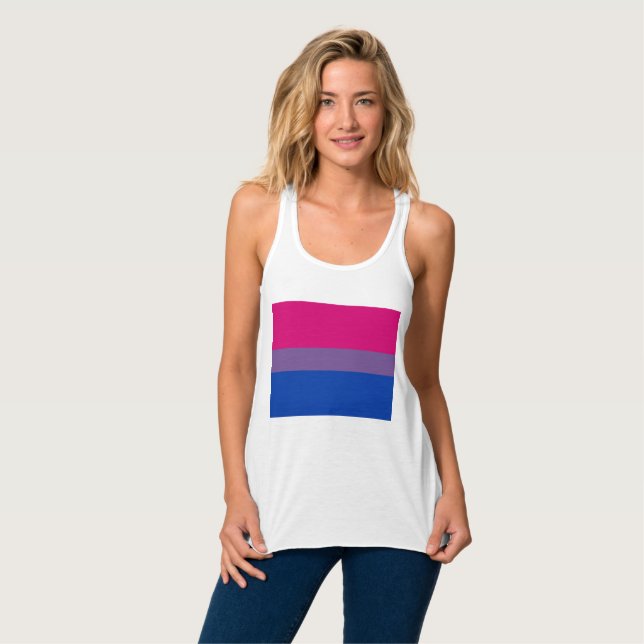 Bisexual Pride Flag Tank Top (Front Full)