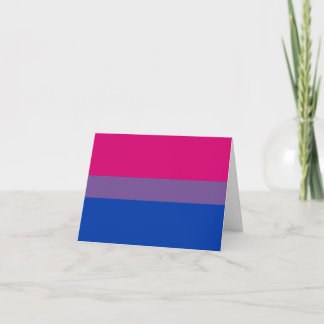 Bisexual Pride Flag Thank You Card