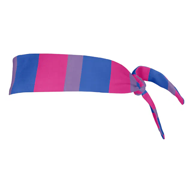 Bisexual Pride Flag Tie Headband | Zazzle