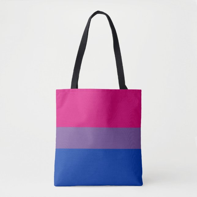 Bisexual Pride Flag Tote Bag (Front)