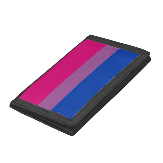 Bisexual Pride Flag Trifold Wallet (Bottom)