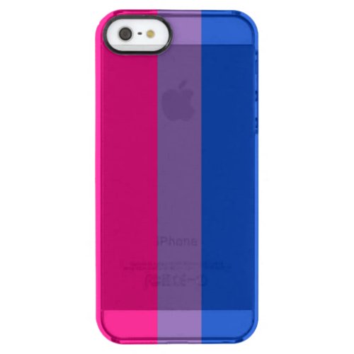 Bisexual Pride Flag Clear iPhone SE55s Case