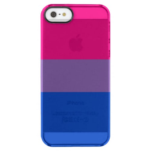 Bisexual Pride Flag Clear iPhone SE55s Case