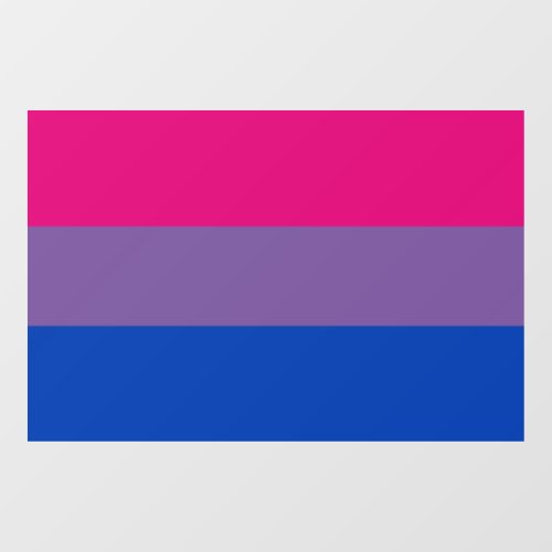 Bisexual Pride Flag  Window Cling