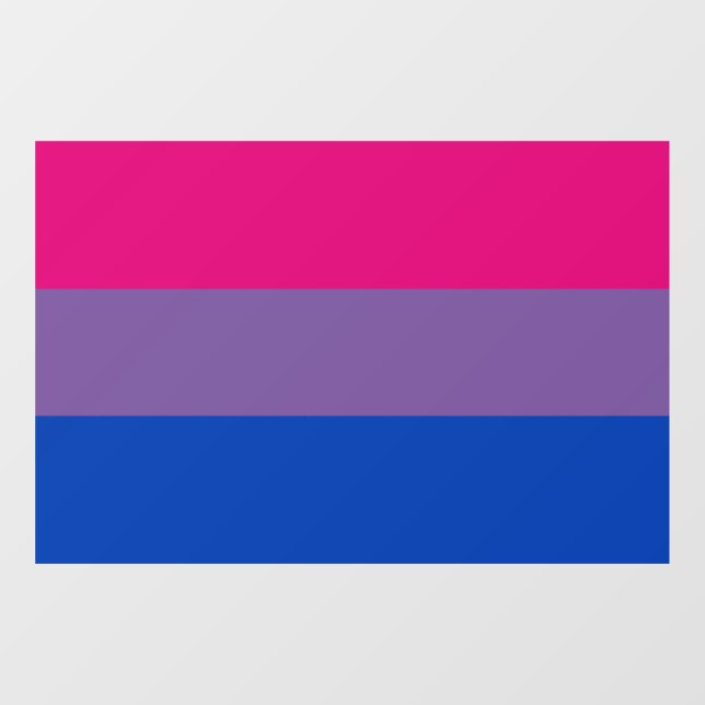 Bisexual Pride Flag  Window Cling (Sheet)