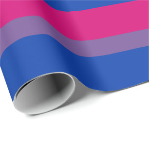 Bisexual Pride Flag Wrapping Paper