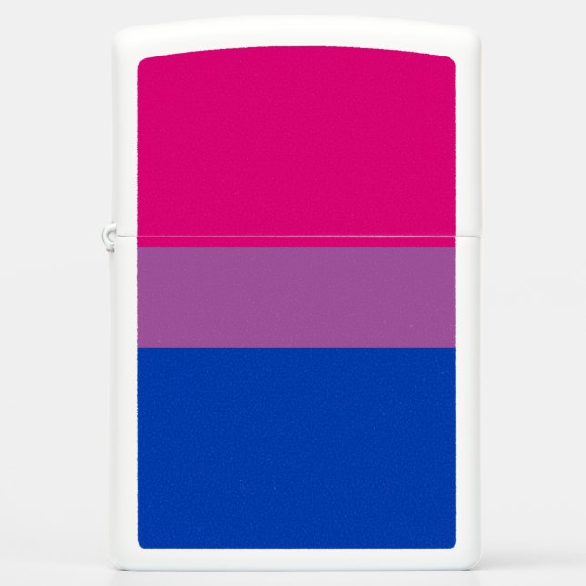 Bisexual Pride Flag Zippo Lighter (Front)