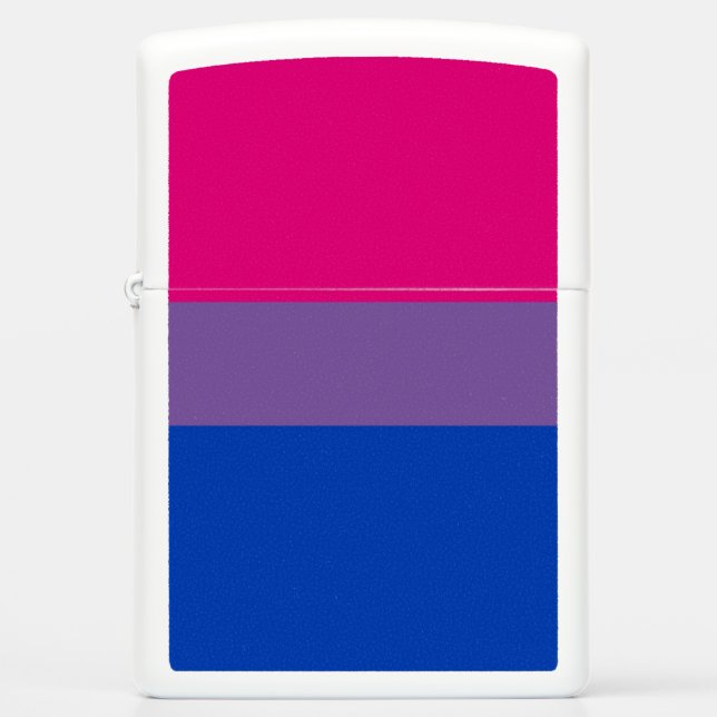 Bisexual Pride Flag Zippo Lighter (Front)