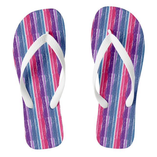 Bisexual Pride Flip Flops (Footbed)