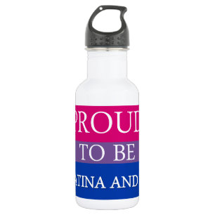 Bisexual Pride Gear Stainless Steel Water Bottle