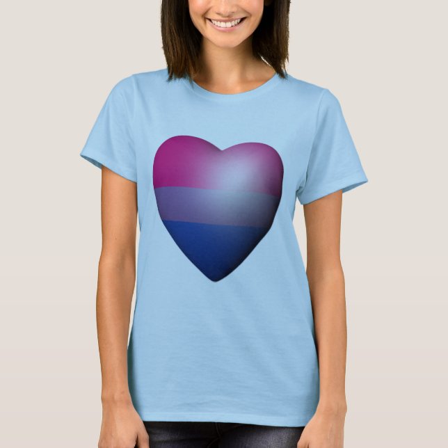 BISEXUAL PRIDE HEART --.png T-Shirt (Front)