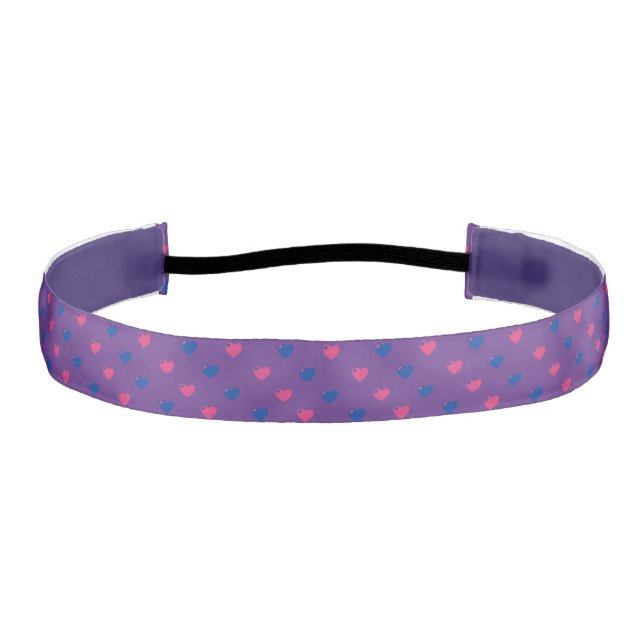 Bisexual Pride Hearts Headband (Front)