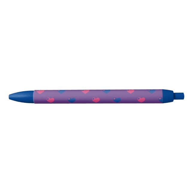 Bisexual Pride Hearts Pen (Front)