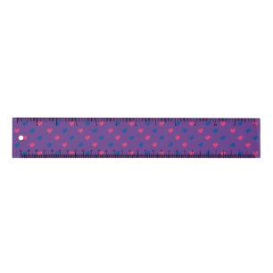 Bisexual Pride Hearts Ruler