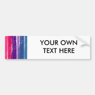 BISEXUAL PRIDE INK BAR BUMPER STICKER