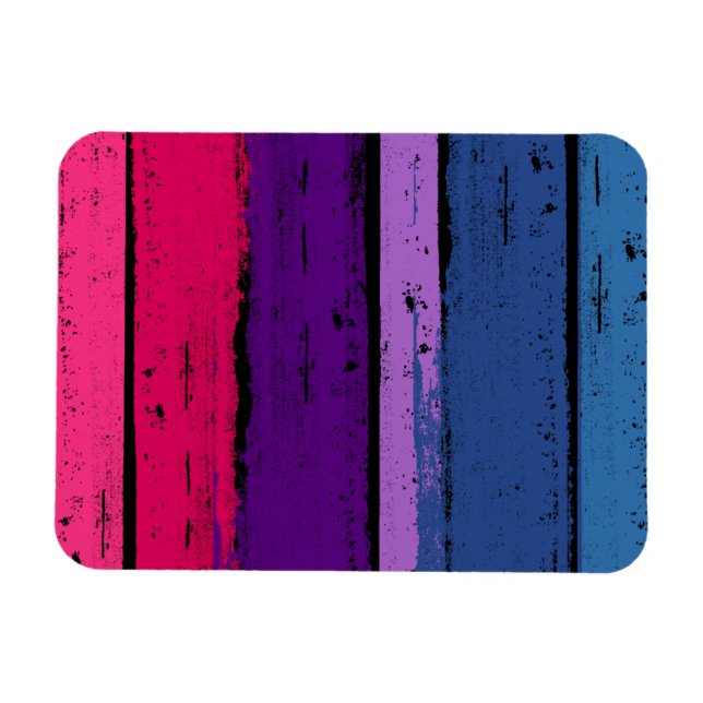BISEXUAL PRIDE INK BAR -.png Magnet (Horizontal)