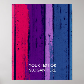 BISEXUAL PRIDE INK BAR POSTER