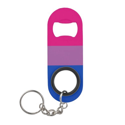 Bisexual Pride Keychain Bottle Opener