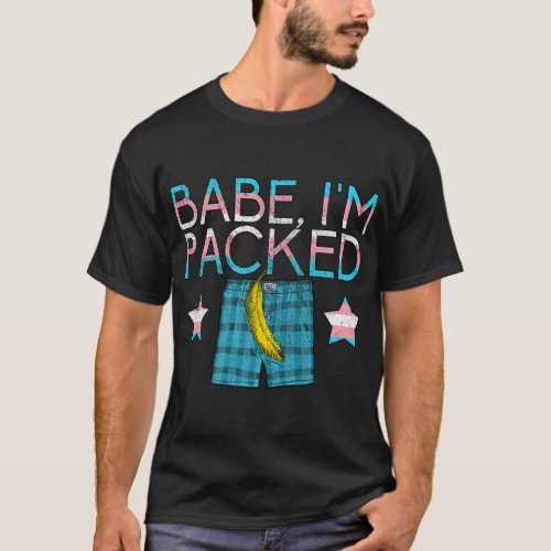 Bisexual Pride Lgbt Babe Im Packed Queer Nonbinary T_Shirt