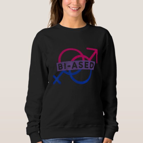 Bisexual Pride Lgbt Bi Ased Queer Nonbinary Sweatshirt