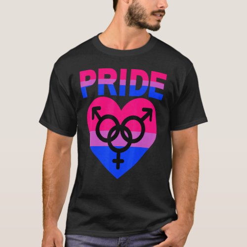 Bisexual Pride Lgbtqia Love Support Bi Men Women B T_Shirt