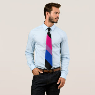 Bisexual Pride Neck Tie