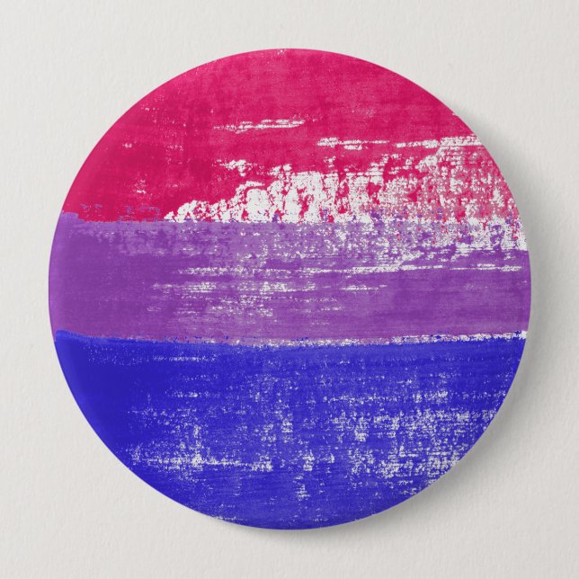 Bisexual Pride Paint Button (Front)