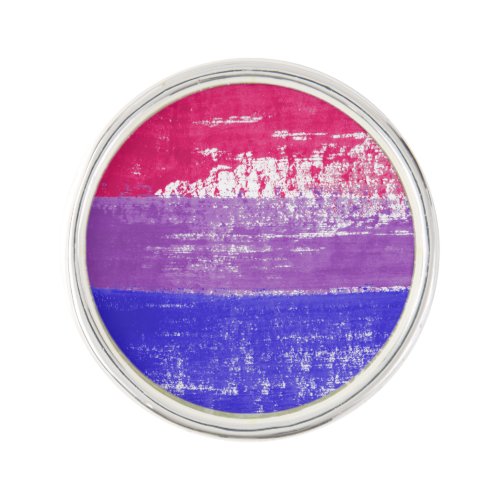 Bisexual Pride Paint Lapel Pin