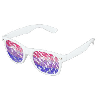Bisexual Pride Paint Retro Sunglasses
