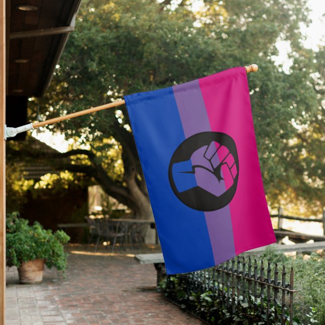 Bisexual Pride Protest Flag (In SItu)