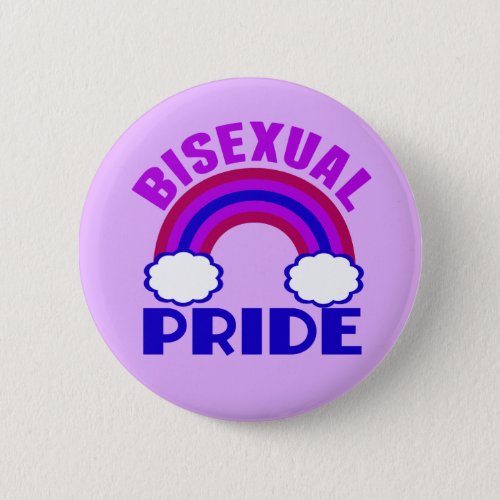 Bisexual Pride Purple Rainbow Pinback Button