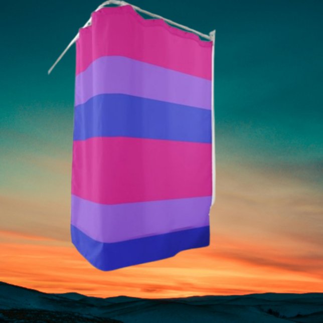 Bisexual Pride Shower Curtain: Bold and Bright Curtain (Creator Uploaded)