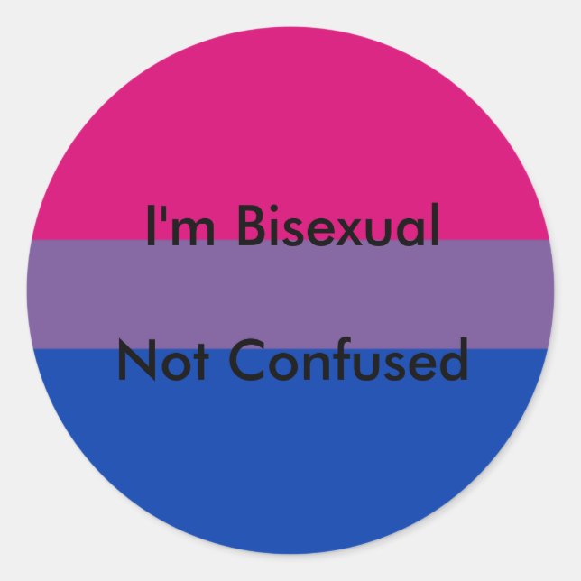 Bisexual pride stickers (Front)