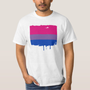 BISEXUAL PRIDE STRIPES DESIGN T-Shirt