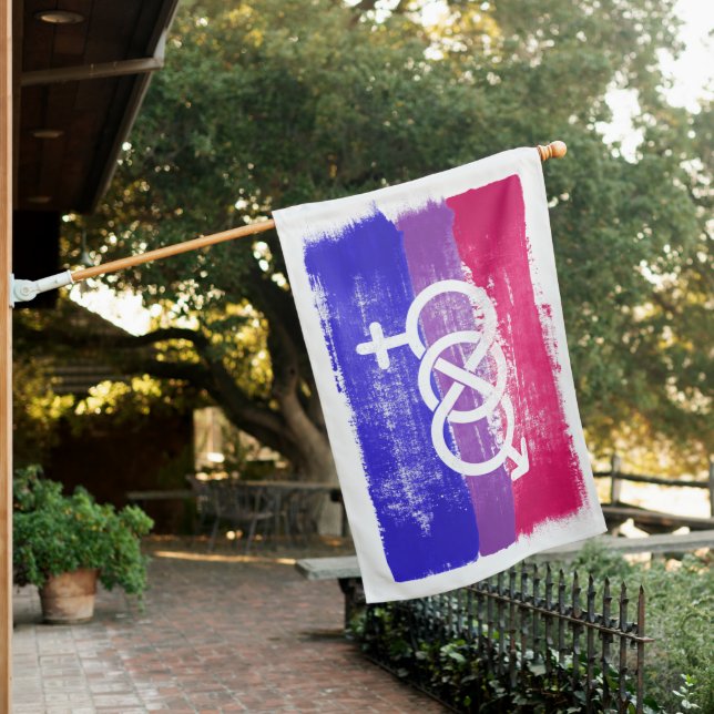 Bisexual Pride Symbol Flag (In SItu)