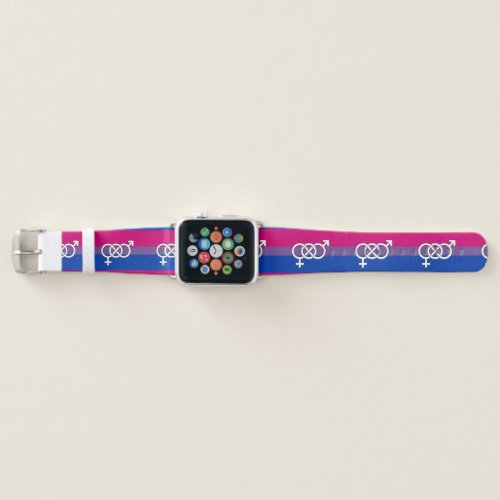 Bisexual Pride Symbol Flag Apple Watch Band
