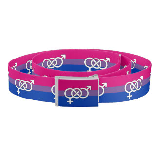 Bisexual Pride Symbol Flag Belt