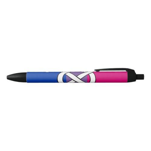 Bisexual Pride Symbol Flag Black Ink Pen