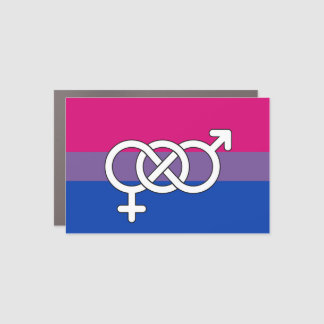 Bisexual Pride Symbol Flag Car Magnet