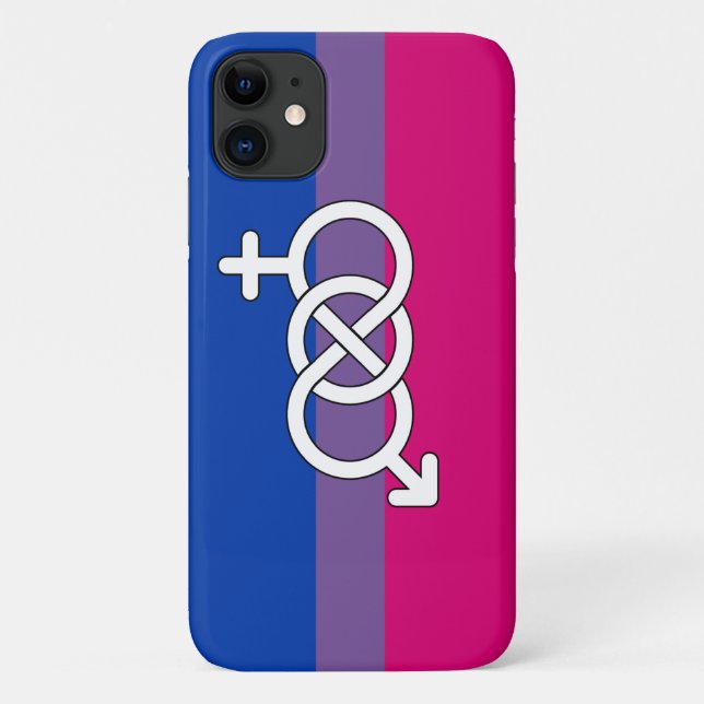 Bisexual Pride Symbol Flag Case-Mate iPhone Case (Back)