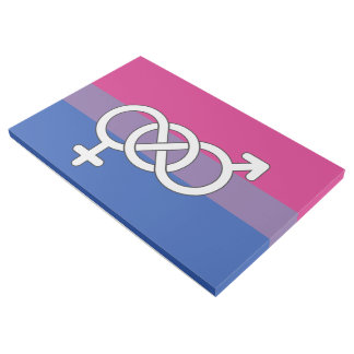Bisexual Pride Symbol Flag Gallery Wrap