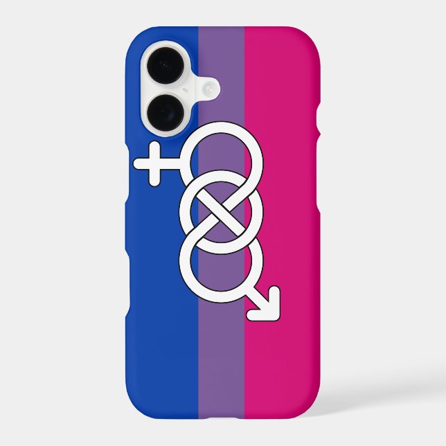 Bisexual Pride Symbol Flag Iphone Case (Back)