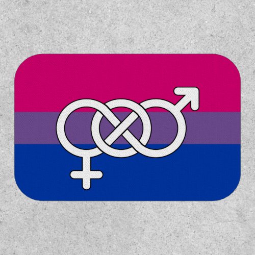 Bisexual Pride Symbol Flag Patch