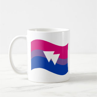 Bisexual Pride Symbol Wavy Flag Coffee Mug
