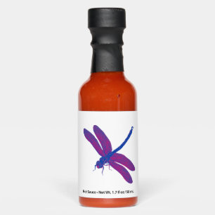 Bisexual Pride Vintage Dragonfly Art Hot Sauces